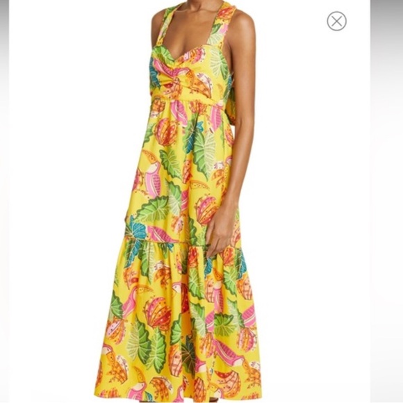 FARM Rio Dresses & Skirts - Farm Rio Yellow Beaks & Bananas Maxi Dress